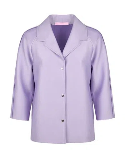 La Fille Des Fleurs Woman Jacket Lilac Size Xs Polyamide, Elastane In Purple