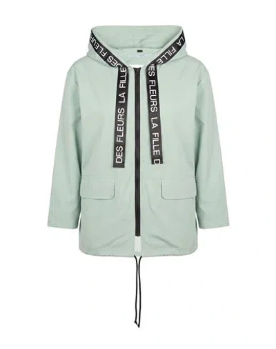 La Fille Des Fleurs Woman Jacket Sage Green Size 4 Polyester