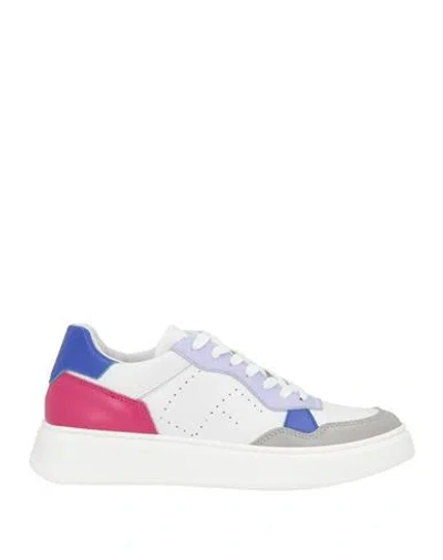 La Fille Des Fleurs Woman Sneakers White Size 8 Leather