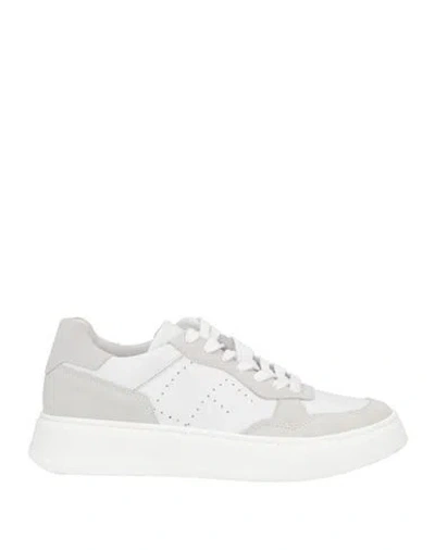 La Fille Des Fleurs Woman Sneakers White Size 8 Leather