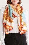La Fiorentina Abstract Print Scarf