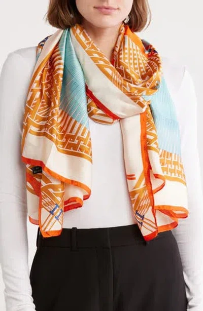 La Fiorentina Abstract Print Scarf