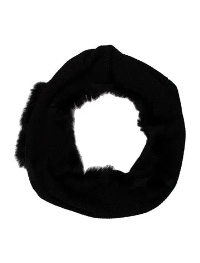 Pre-owned La Fiorentina Acrylic Scarf In Black