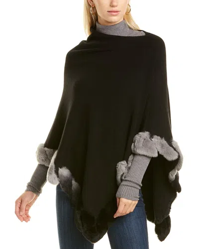 La Fiorentina Asymmetrical Poncho In Brown