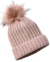 La Fiorentina Chenille Knit Hat In Pink