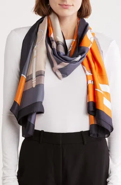 La Fiorentina Buckle Print Scarf