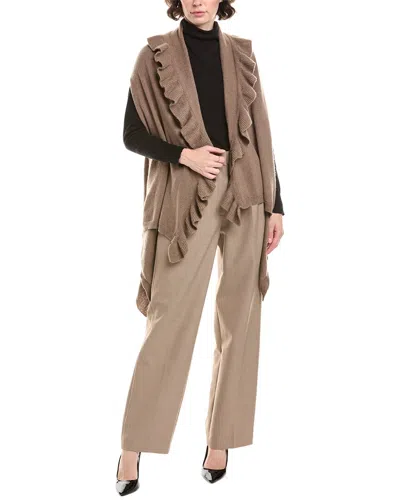 La Fiorentina Cashmere & Wool-blend Vest In Brown