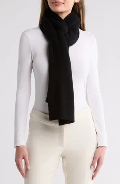 La Fiorentina Cashmere & Wool Blend Wrap In Black