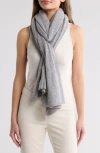 La Fiorentina Cashmere & Wool Blend Wrap In Gray