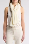 La Fiorentina Cashmere & Wool Blend Wrap In Ivory