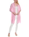 La Fiorentina Cashmere & Wool-blend Wrap In Pink