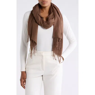 La Fiorentina Cashmere Scarf In Brown