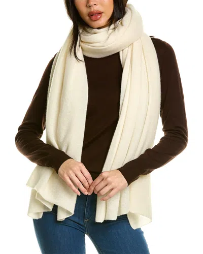 La Fiorentina Cashmere Travel Wrap In White