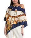 La Fiorentina Chain Print Poncho