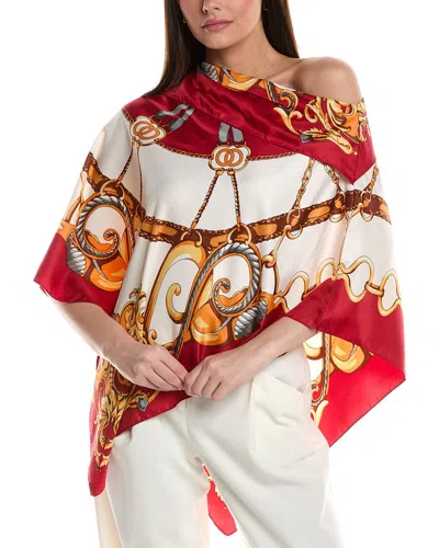 LA FIORENTINA LA FIORENTINA CHAIN PRINT PONCHO