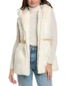 La Fiorentina Cinched Waist Vest In White