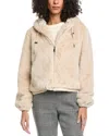 La Fiorentina Cropped Jacket In Animal Print