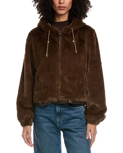La Fiorentina Cropped Jacket In Brown