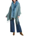 La Fiorentina Embellished Cashmere Wrap In Blue