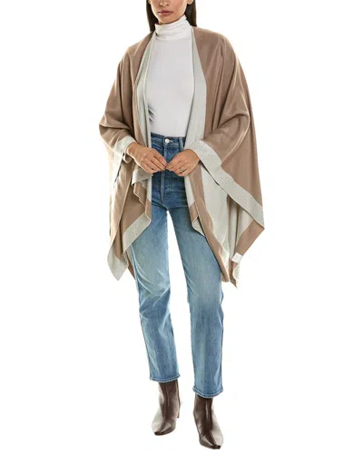 La Fiorentina Embellished Ruana In Beige