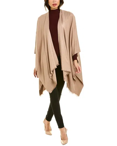 La Fiorentina Embellished Ruana In Brown