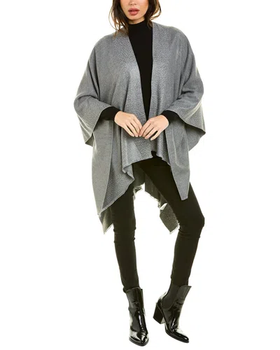 La Fiorentina Embellished Ruana In Gray