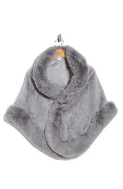 La Fiorentina Faux Fur Capelet In Multi