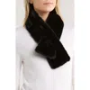 La Fiorentina Faux Fur Muffler Scarf In Black