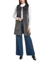 La Fiorentina Faux Fur Vest In Gray