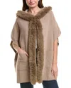 La Fiorentina Faux Fur Wrap In Brown