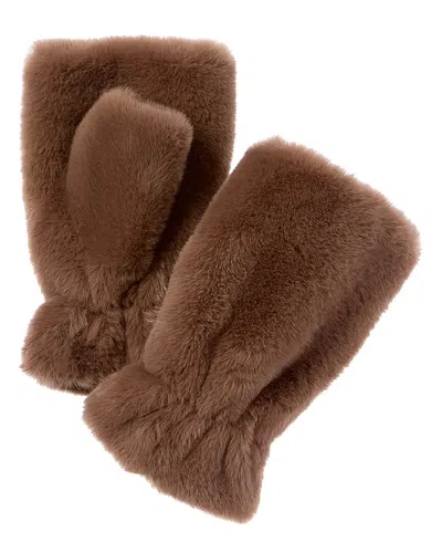 La Fiorentina Fingerless Mittens In Brown