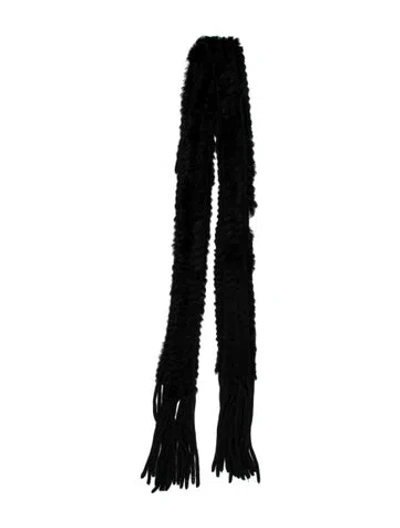 Pre-owned La Fiorentina Fur Scarf In Black