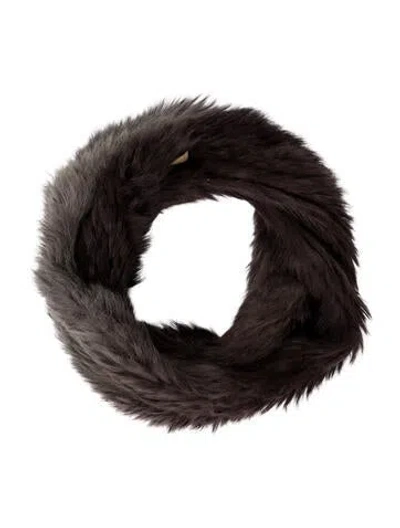 Pre-owned La Fiorentina Fur Snood In Brown/grey