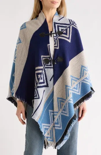 La Fiorentina Geometric Wrap In Blue