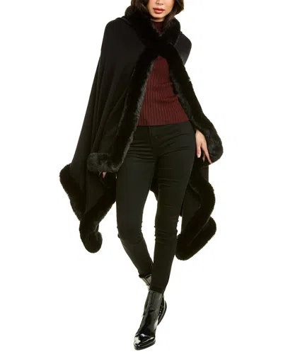 La Fiorentina Hooded Wrap In Black