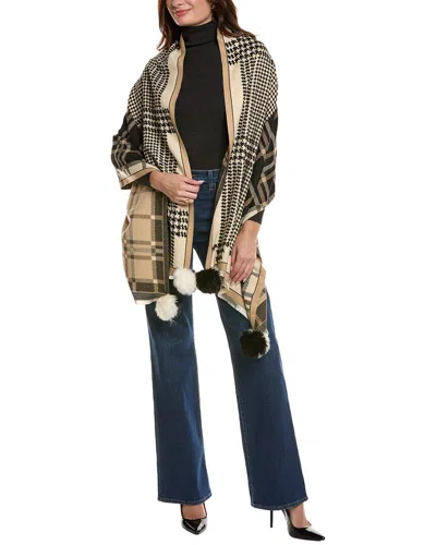 La Fiorentina Houndstooth Wrap In Multi