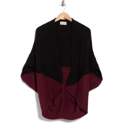 La Fiorentina Knit Cocoon Ruana In Multi