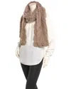La Fiorentina Knit Scarf In Brown