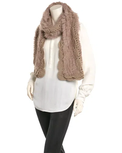 La Fiorentina Knit Scarf In Brown