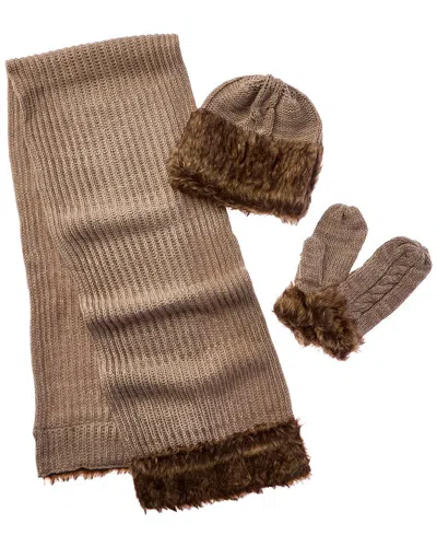 La Fiorentina Muffler Scarf In Brown