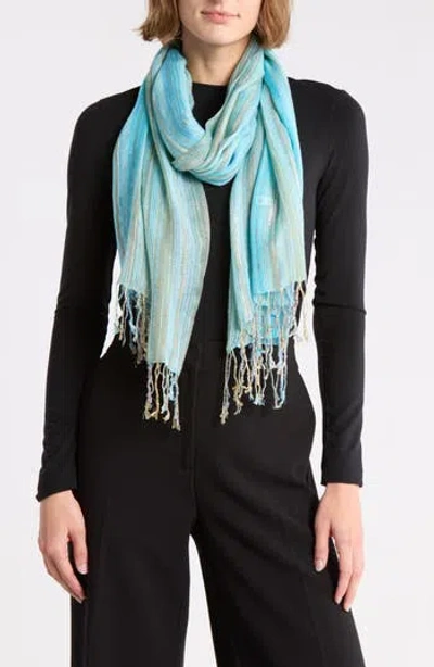 La Fiorentina Multicolored Stripe Scarf In Pattern