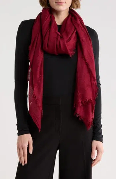 La Fiorentina Oversize Scarf In Burgundy