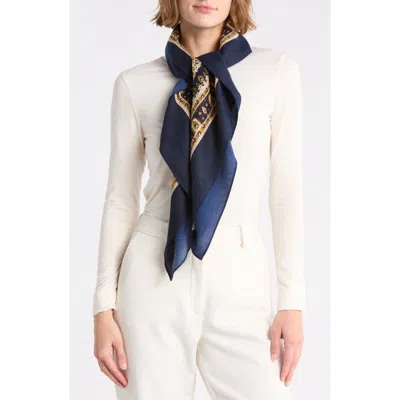La Fiorentina Paisley Print Scarf In Transparent