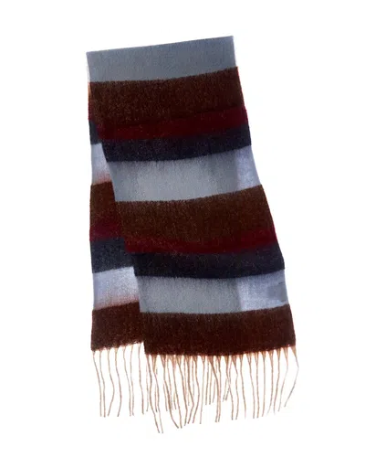 La Fiorentina Plush Fringe Scarf In Multi