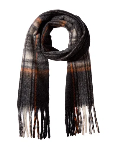 La Fiorentina Plush Fringe Scarf In Multi