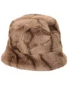 La Fiorentina Plush Hat In Brown