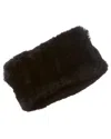La Fiorentina Plush Headband In Black