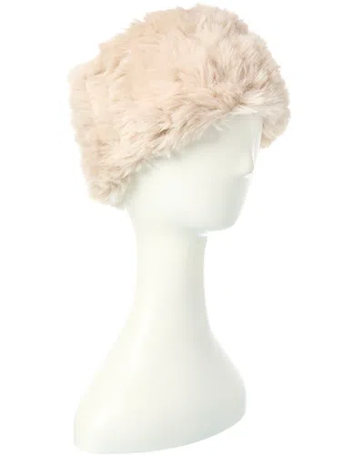 La Fiorentina Plush Headband In Neutral