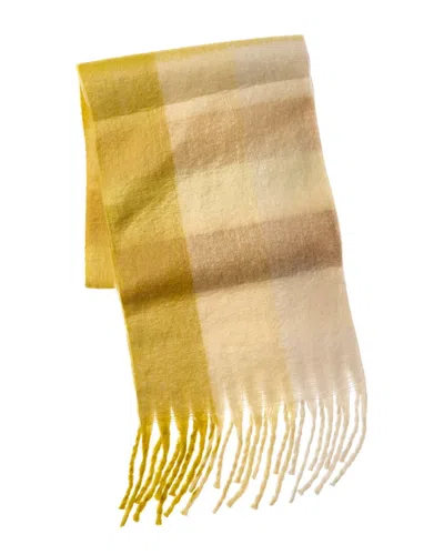 La Fiorentina Plush Scarf In Yellow