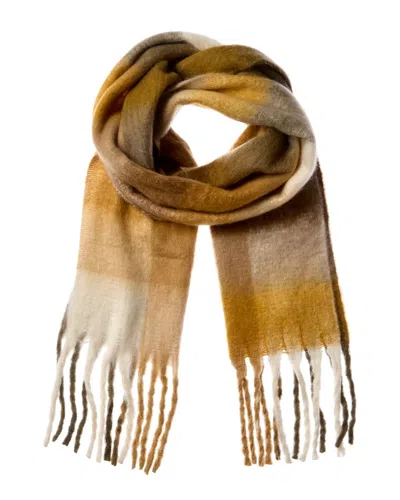 La Fiorentina Plush Scarf In Brown
